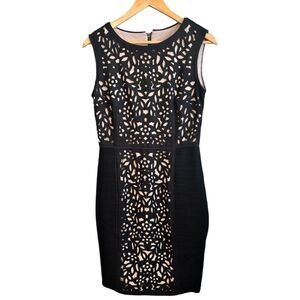Maeve Lasercut Sheath Dress Basalt